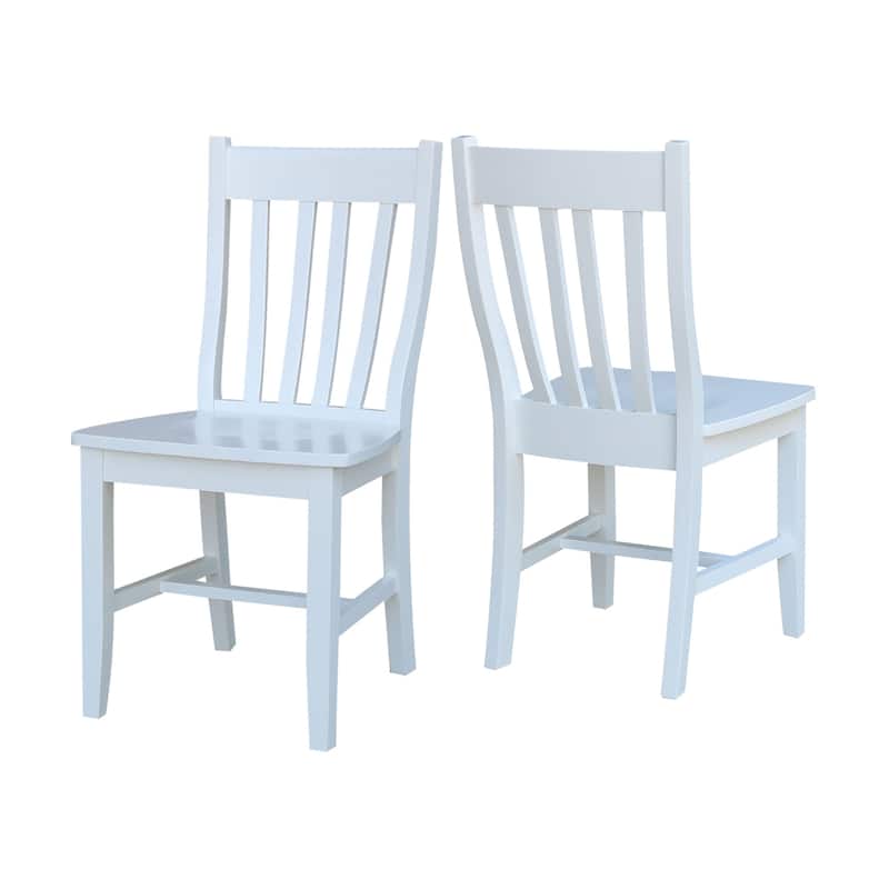 Copper Grove Quince Solid Wood Schoolhouse Chairs, Set of 2
