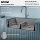 preview thumbnail 5 of 17, Karran Farmhouse Apron Front Quartz Double Bowl Kitchen Sink Kit