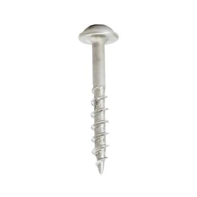 #8 x 1-1/2 Inch Square Round Washer Head Screws Plain Steel Pack of 100