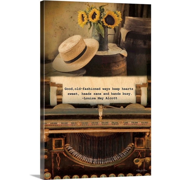 "Old-Fashioned Ways" Canvas Wall Art