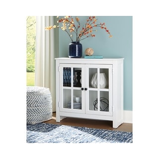 Signature Design by Ashley Nalinwood White Accent Cabinet - 32"W x 12"D x 31"H