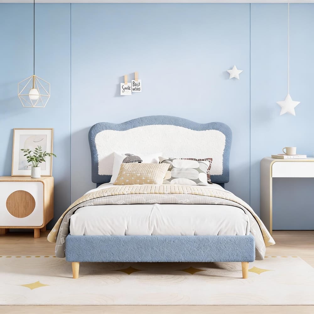 Upholstered Bed Frame, with Headboard & Footboard