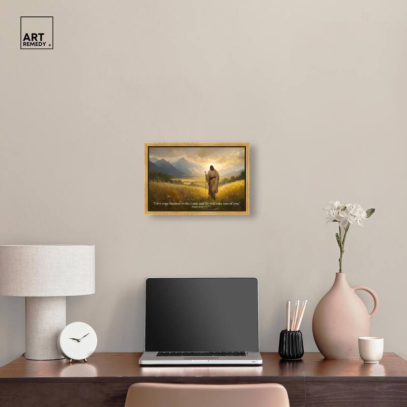 Give Your Burdens Canvas by Art Remedy