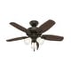 preview thumbnail 3 of 12, Hunter 42" Builder Ceiling Fan with LED Light Kit and Pull Chain