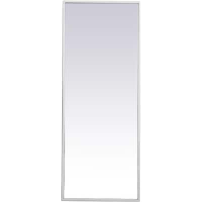 Elegant Lighting Eternity 36" x 14" Rectangular Beveled Metal Framed