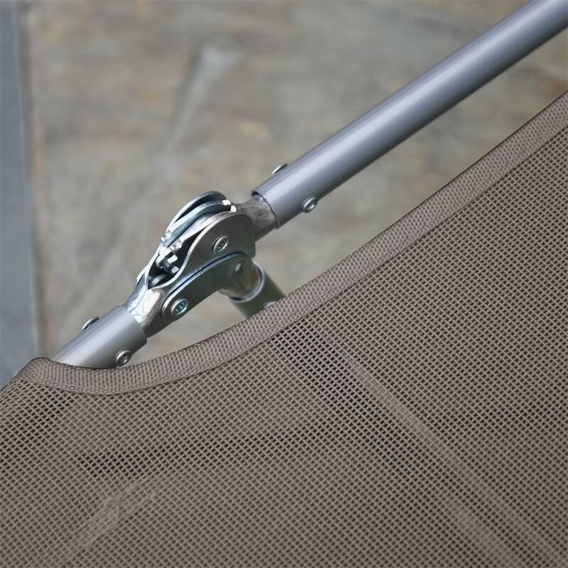 Outdoor Adjustable Folding Chaise Lounge Chairs with Breathable Mesh