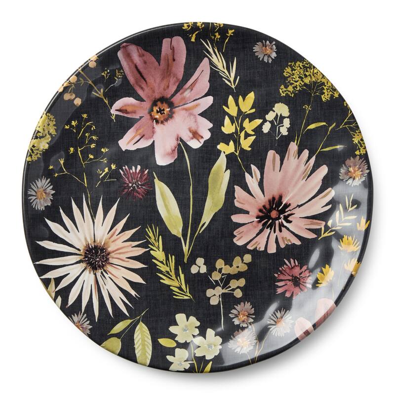 Certified International Wildflowers 12.5" Round Platter - 12.50"L x 12.50"W x 1.25"H