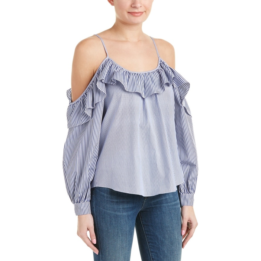 ruffle chambray top