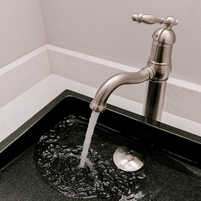 Novatto UPD-BN Umbrella Drain Less Overflow in Brushed Nickel