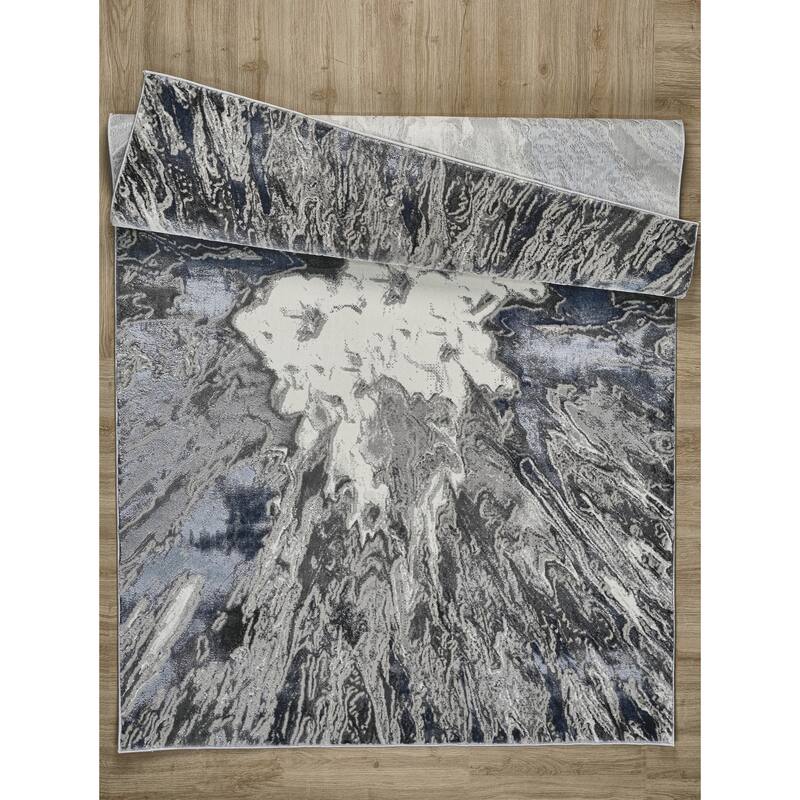 Inspire Collection Abstract Burst Area Rug