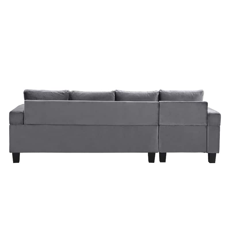 97.8" Modern 4-Seat Sofa Set with Storage Chaise