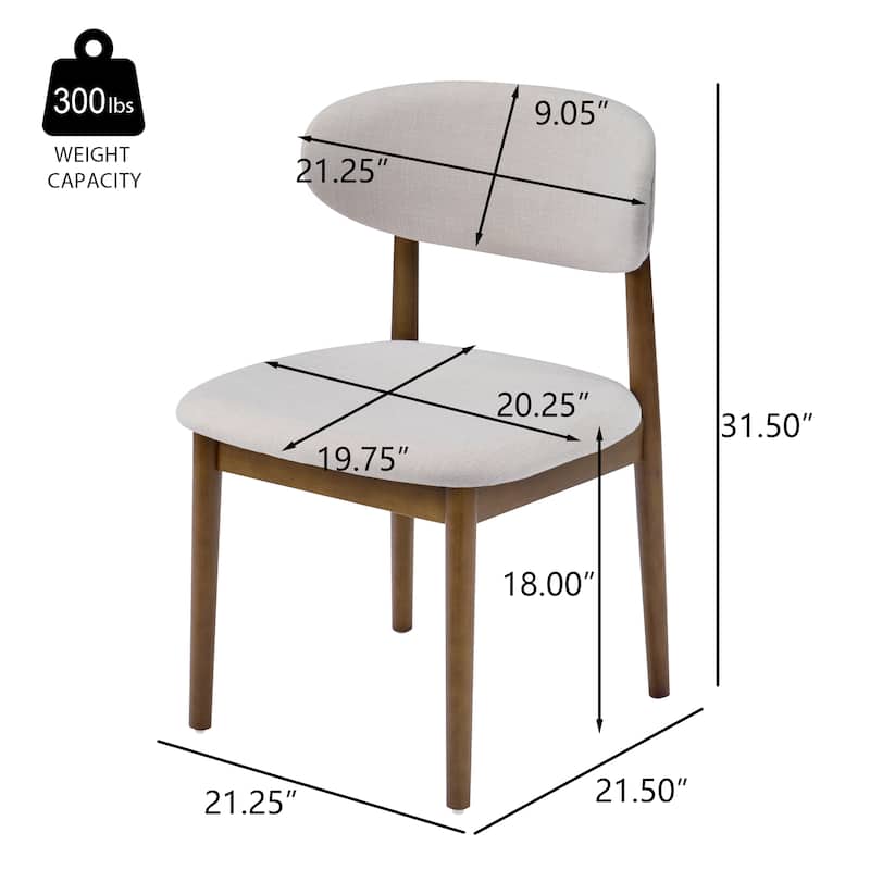 Christopher Knight Home - Liora Upholstered Dining Chair Set with Matching Table for Modern Dining Spaces
