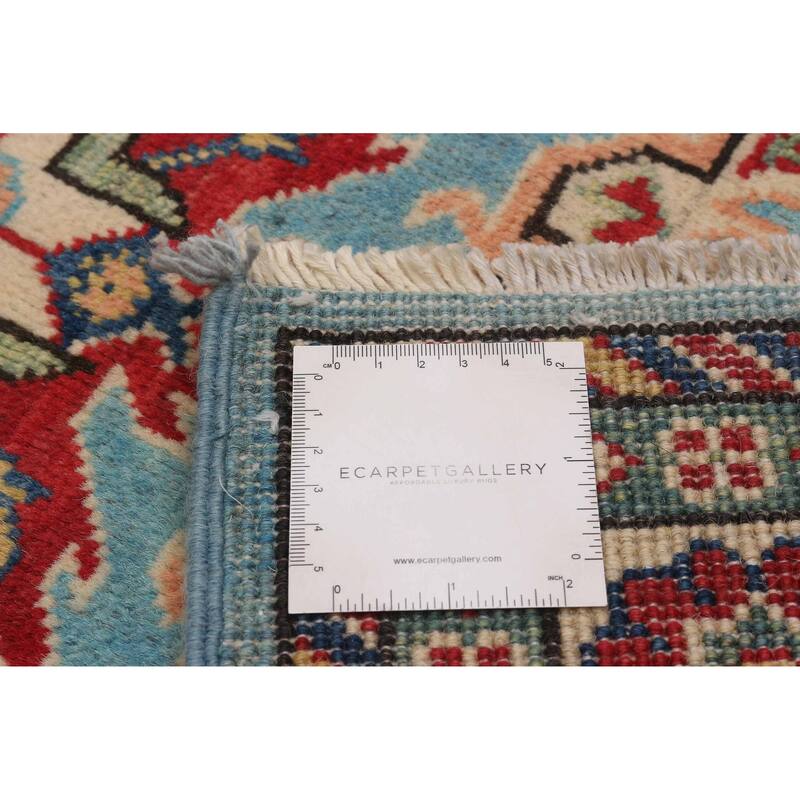 ECARPETGALLERY Hand-knotted Uzbek Ghazni Sky Blue Wool Rug - 2'9 x 9'7