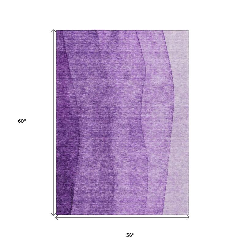 HomeRoots Ombre Transitional Rectangle Outdoor Rug