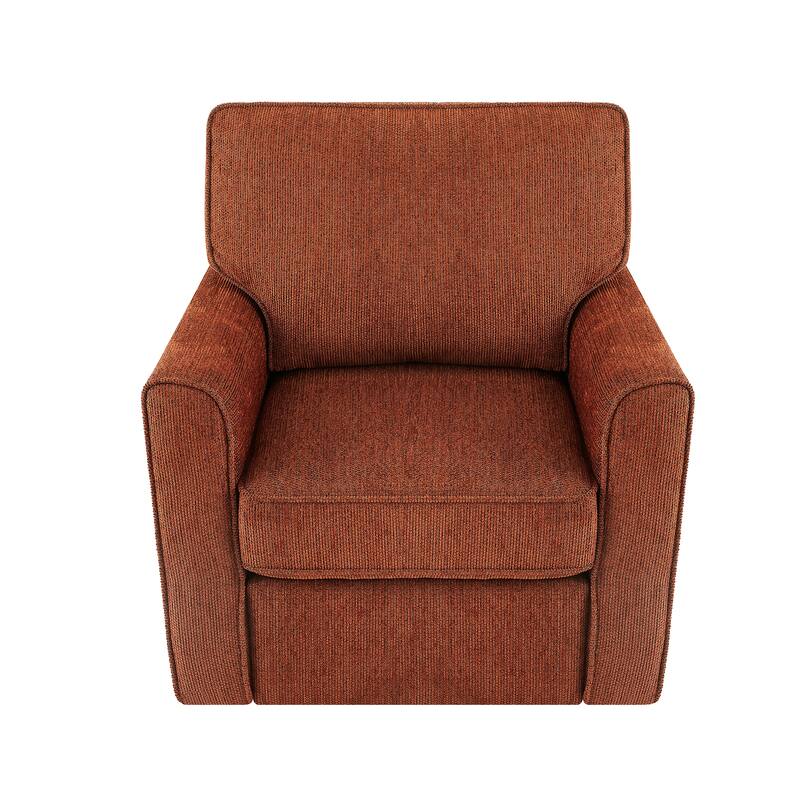 Round Lounge Chair Armchair Swivel Sofa Chair with Side Storage Pockets, Swivel Chair Accent Barrel Chair