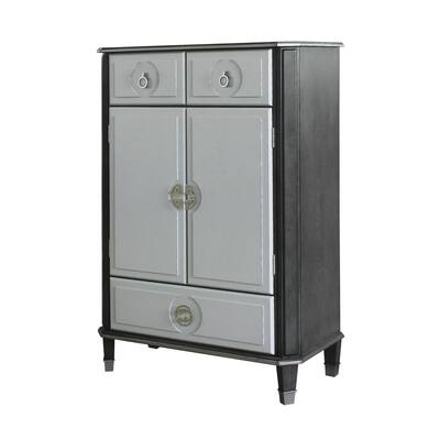 Stevenson Charcoal and Light Grey 3-Drawer Chest