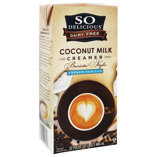 So Delicious Barista Style Coconut Milk Creamer - French Vanilla - Case of 6 - 32 Fl oz.