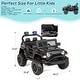 preview thumbnail 4 of 29, EROMMY Motorized Kids Ride on Jeep Car, 12V 4.5AH Battery Powered Electric Vehicle with 2.4G Remote Control, Light and Music