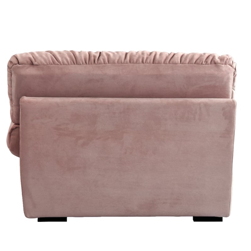 Modern Sanded Velvet Cloud Loveseat Sofa Sectional Couch for Living Room