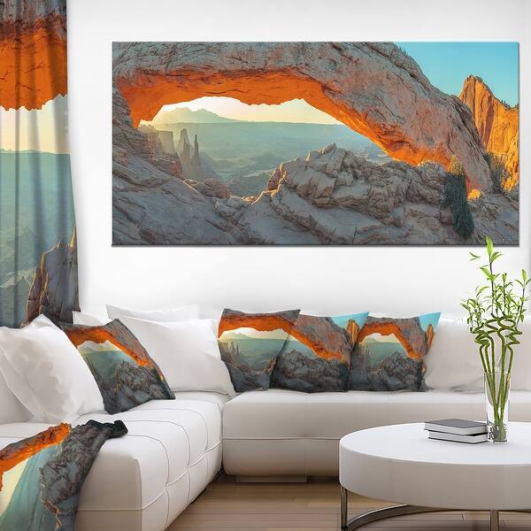 Mesa Arch Canyon lands Utah Park - Landscape Art Canvas Print - Multi ...