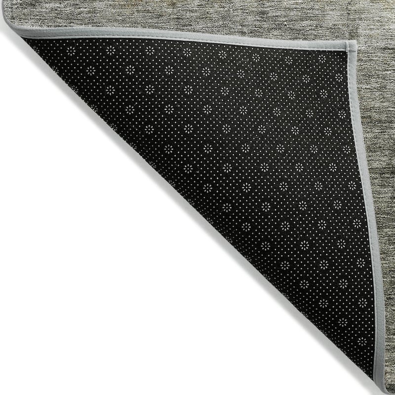 Machine Washable Indoor/ Outdoor Abstract Ombre Chantille Rug