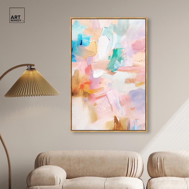 Rose Quartz II Canvas by Art Remedy