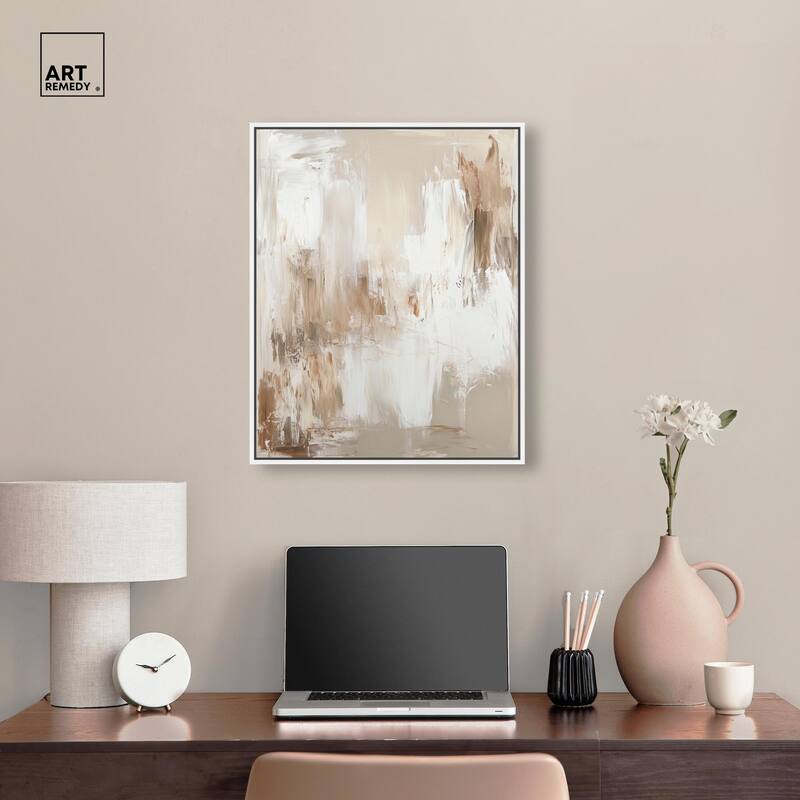Latte Layers I Canvas by Art Remedy