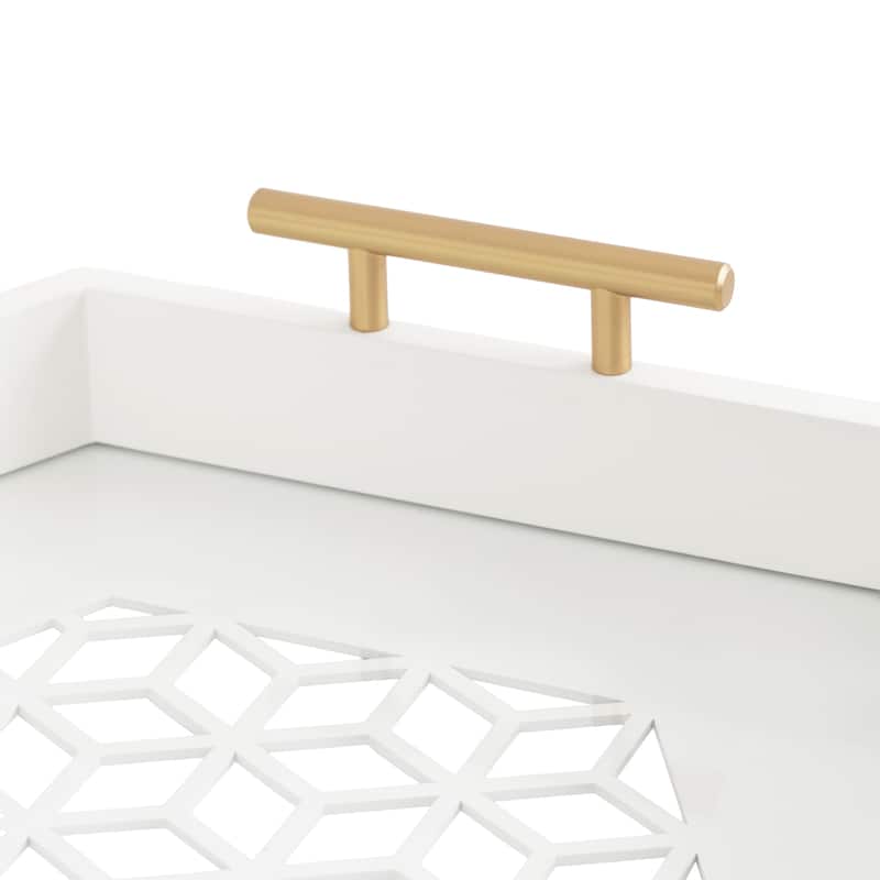 Kate and Laurel Caspen Hexagon Decorative Tray