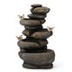 preview thumbnail 24 of 44, Glitzhome 24-inch Outdoor 2-tier Faux Pebbles Polyresin Birdbath Fountain with Pump
