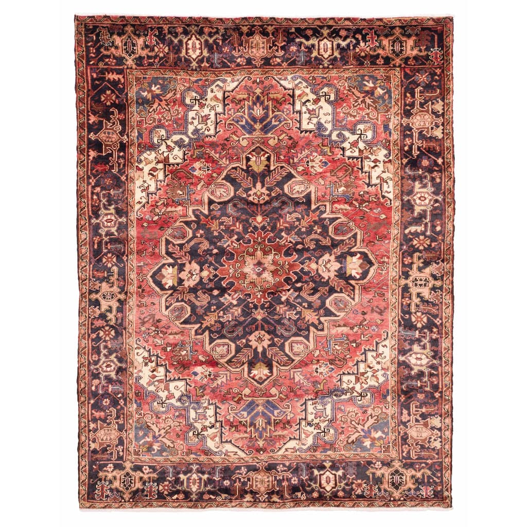 ECARPETGALLERY Hand-knotted Sarabi Light Red Wool Rug - 6'11 x 9'1