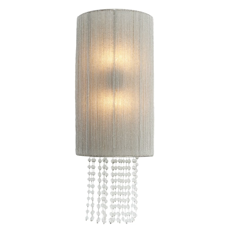 Metropolitan N1511 Crystal Reign 2 Light 26" Tall Wall Sconce - Polished Nickel