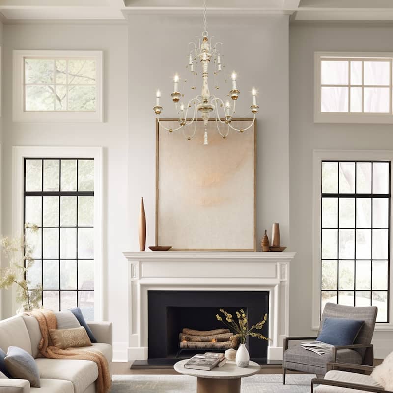 The Gray Barn Farmhouse Wood Chandelier French Country Classic Lights