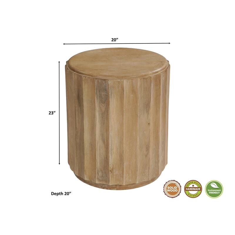 Sydney 2-piece Solid Wood Living Room Table Set