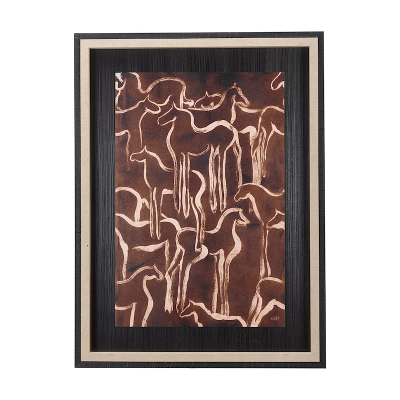 Horse Herd IV Framed Art Print