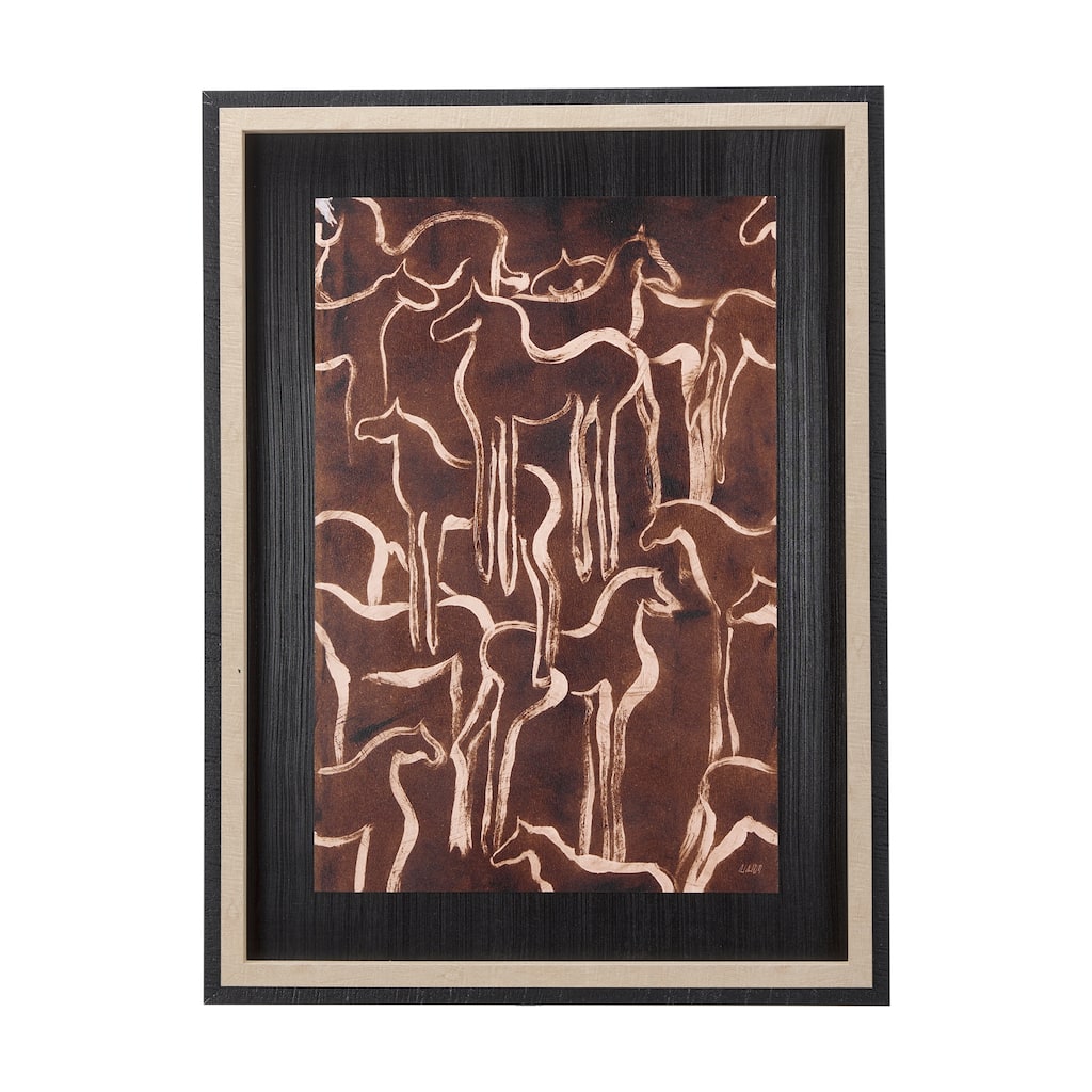 Horse Herd IV Framed Art Print