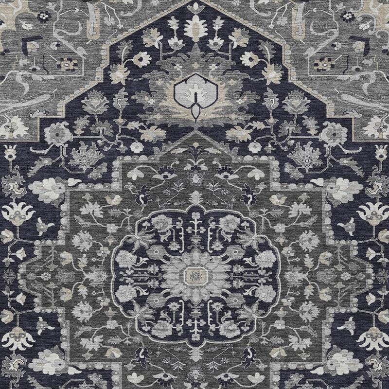 HomeRoots Oriental Traditional Rectangle Outdoor Rug