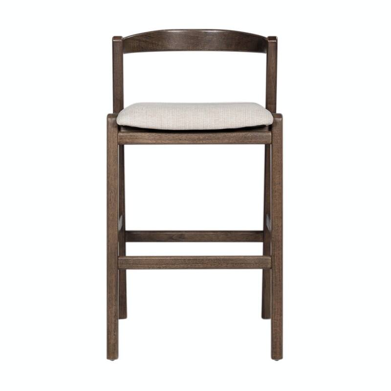 Set of 2 Indoor Rubberwood Barstools