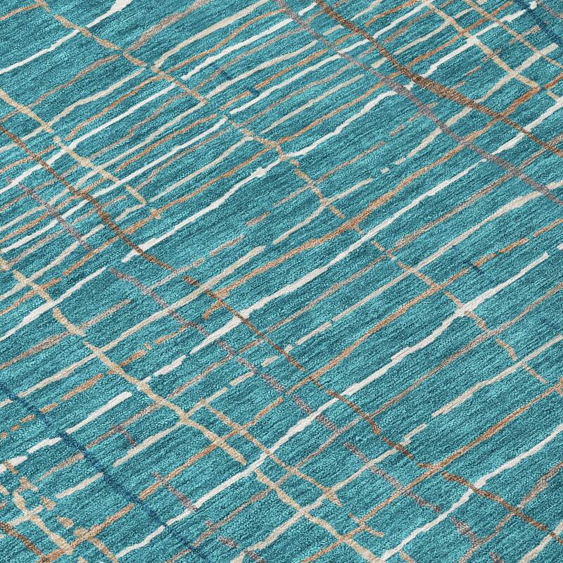 HomeRoots Striped Transitional Rectangle Outdoor Rug