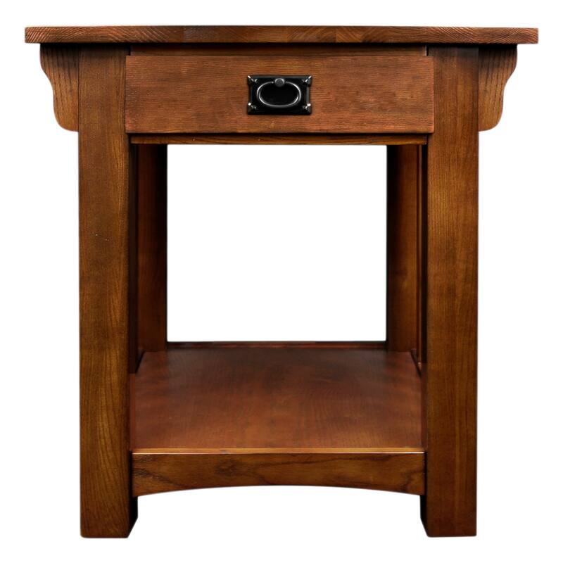 Leick Home 1 Drawer Transitional End Table