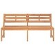 preview thumbnail 3 of 5, vidaXL Patio Bench 70.9" Solid Teak Wood - 70.9" x 23.2" x 35.4"