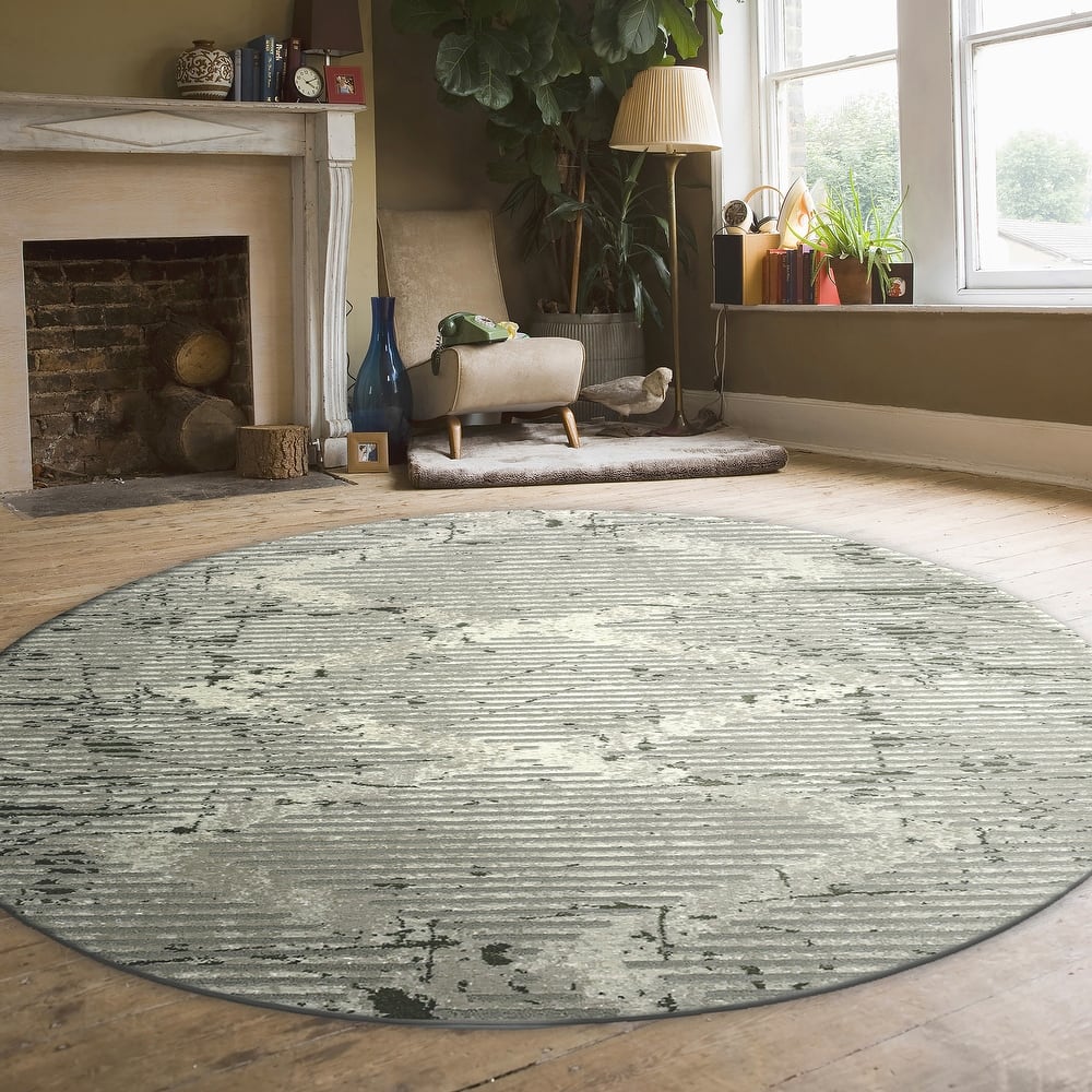 Admire Home Living Sognatore 1230 Transitional Geometric Area Rug.