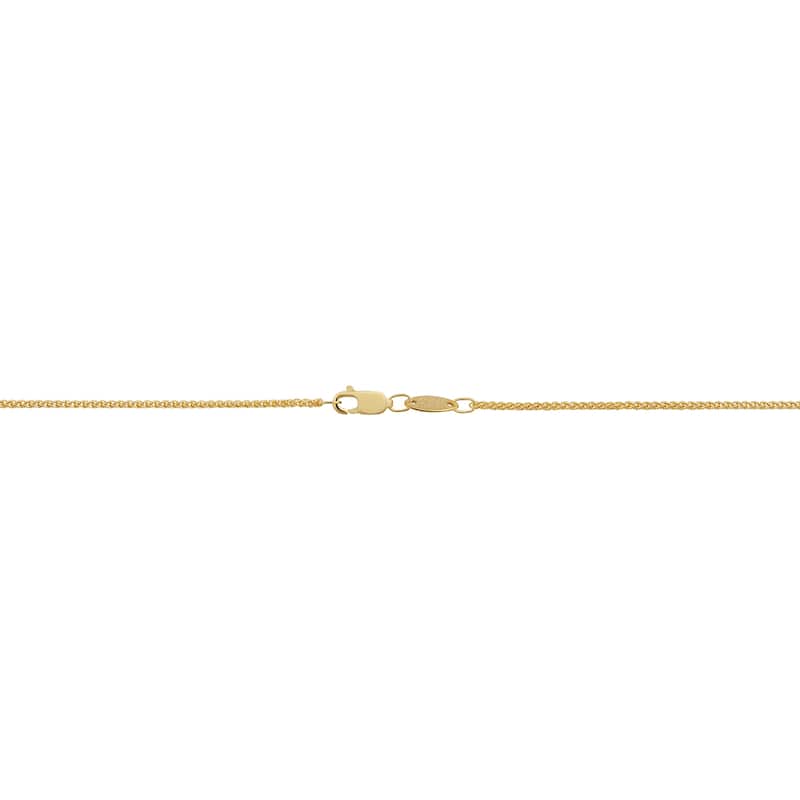 14k Yellow Gold Filled 1.2 mm Round Wheat Chain Necklace for Women (14 - 30 inches)
