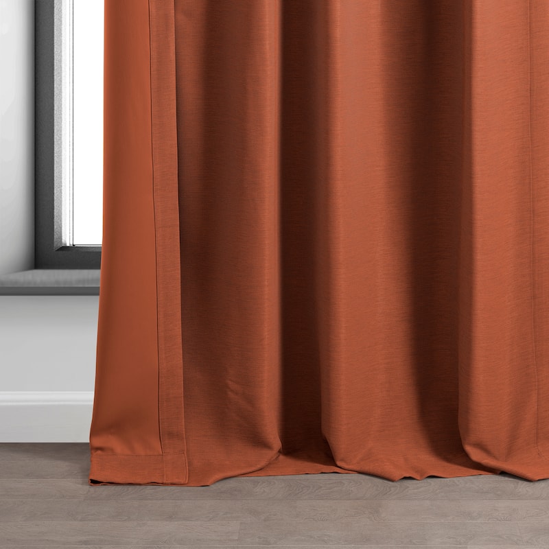 Exclusive Fabrics Persimmon Bellino Room Darkening Curtain (1 Panel)