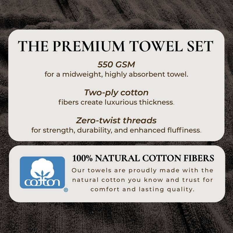 Linery & Co. Combed Cotton Bath Towel Set