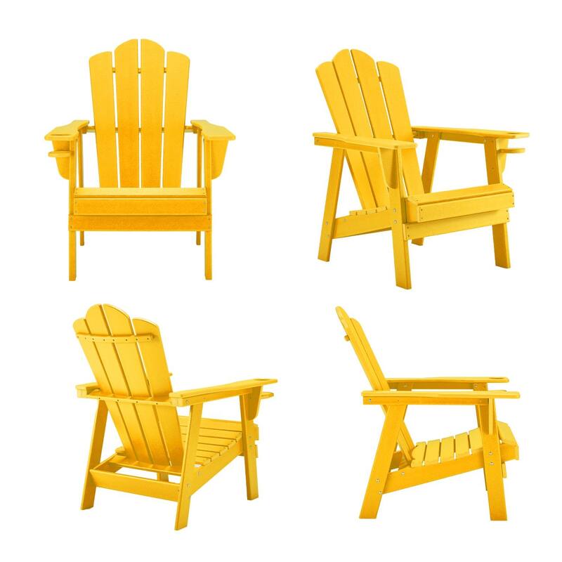 EROMMY Durable Adirondack Chair,Patio Chairs, Fire Pit Chairs, All-Weather Resistant, Suitable for Backyard, Patio, Camping