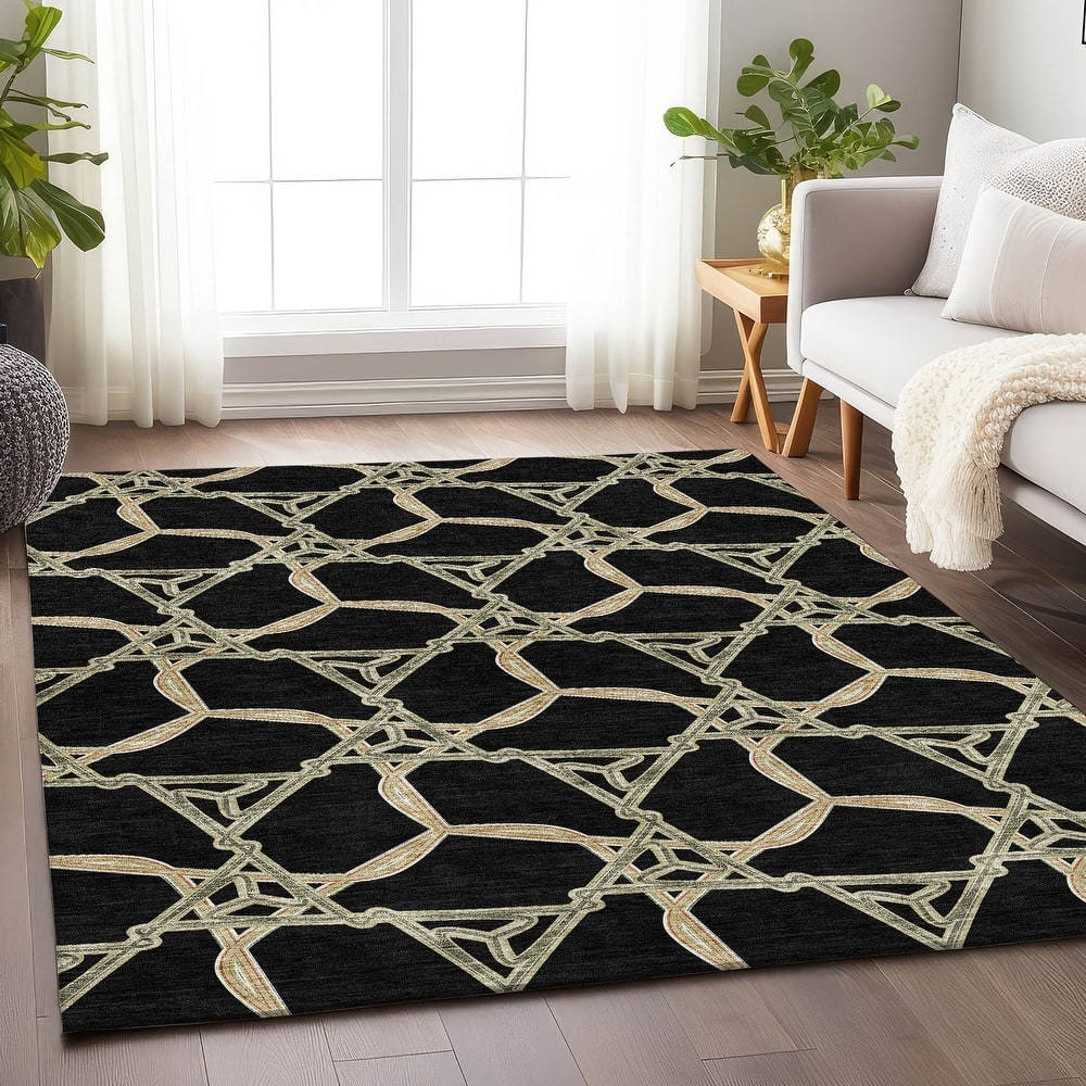 Premium Washable Super Soft Modern Tangle Mayfield Rug