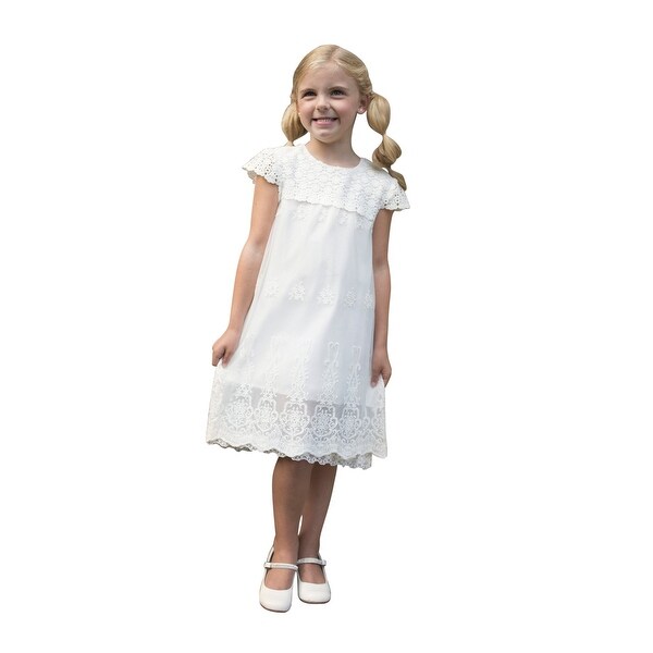 little girl white summer dresses