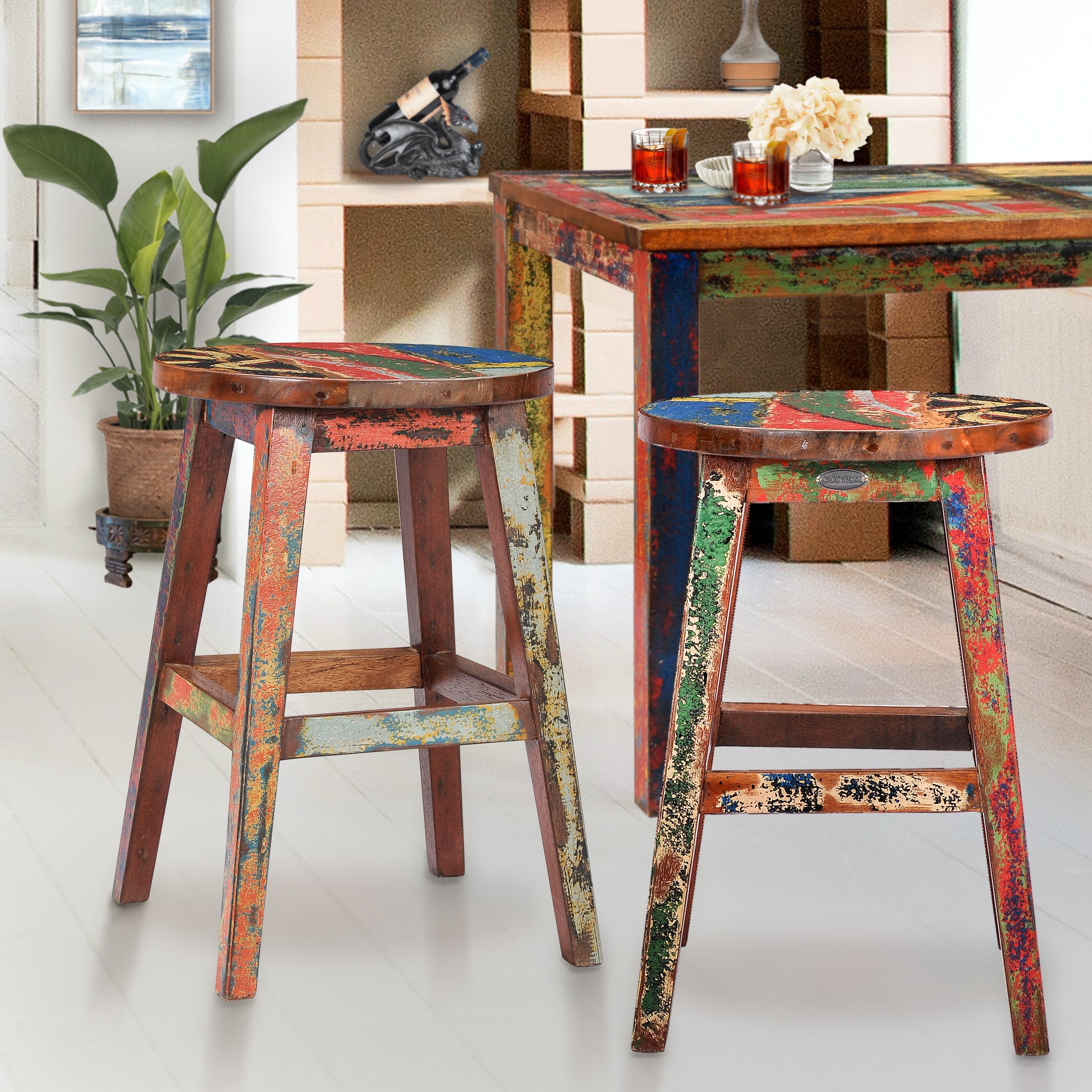 Marina swivel sale bar stool