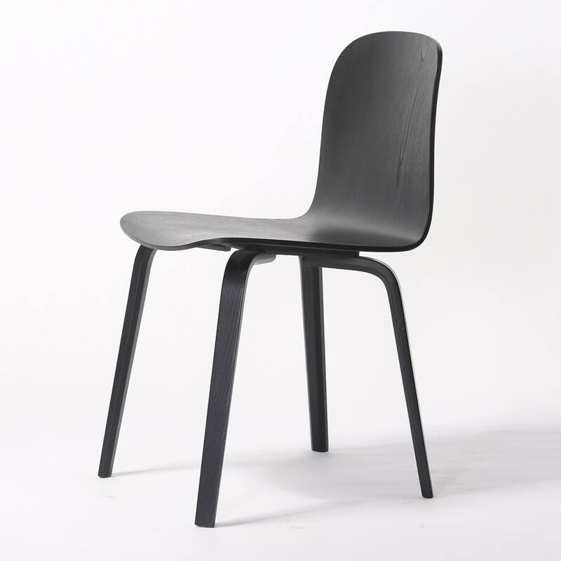 (Set of 2) ELSA Modern Wood Dining Side Chairs