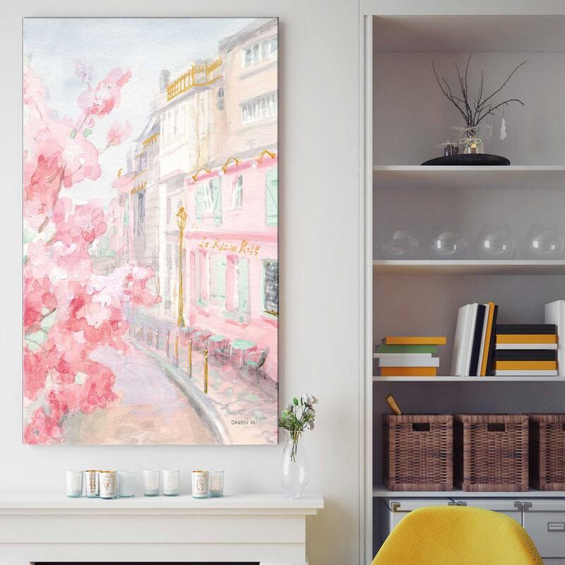 "Pastel Paris II" by Danhui Nai Print on Canvas